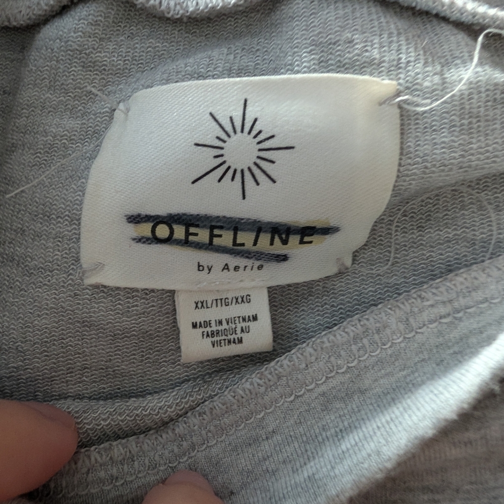 Aerie Gray Knit Top